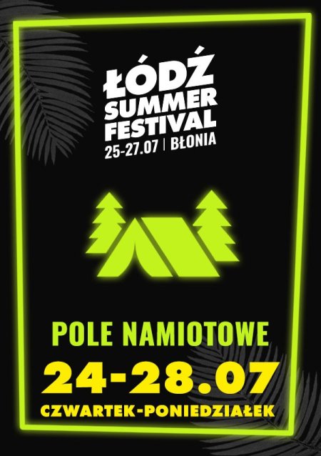 Pole Namiotowe 24 – 28 lipca 2025 dla jednej osoby